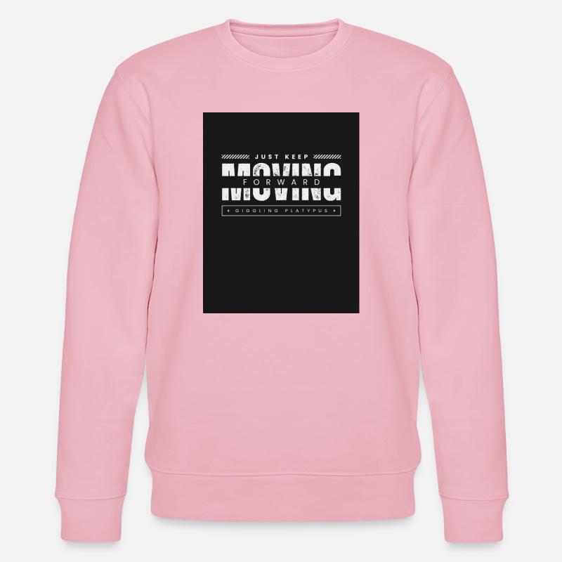 Continue simplement d’avancer, ornithorynque - Sweat bio CHANGER Stanley/Stella Unisexe - rose pâle