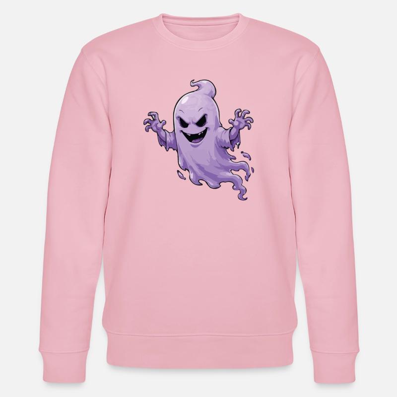  Geist Spukdesign - Stanley/Stella Unisex Bio-Sweatshirt CHANGER  - Hellrosa