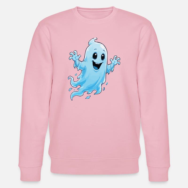 Fröhlicher Geist Cartoon - Stanley/Stella Unisex Bio-Sweatshirt CHANGER - Hellrosa