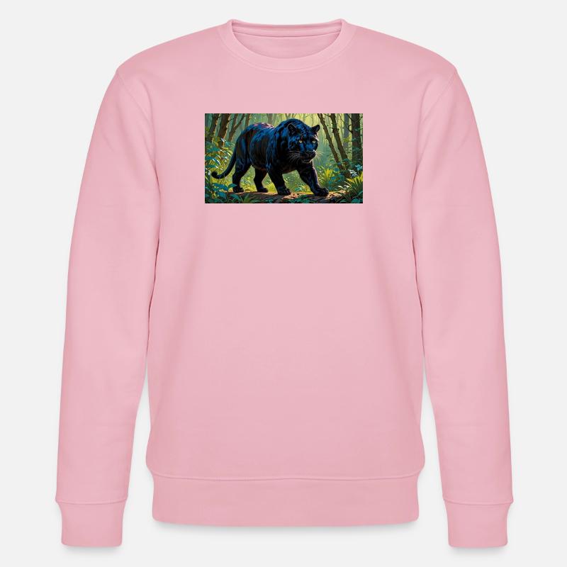 schwarzer panther - Stanley/Stella Unisex Bio-Sweatshirt CHANGER - Hellrosa