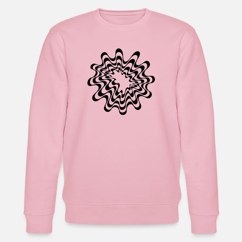 Geometric plasm design - Stanley/Stella CHANGER Unisex Organic Sweatshirt - cotton pink