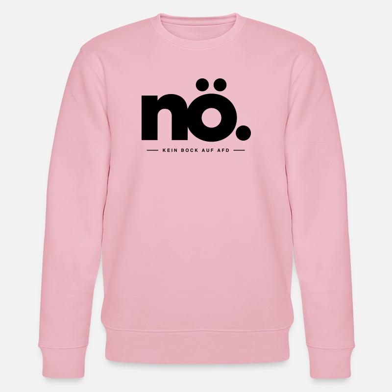 NÖ - Kein Bock auf AfD - Stanley/Stella Unisex Bio-Sweatshirt CHANGER - Hellrosa