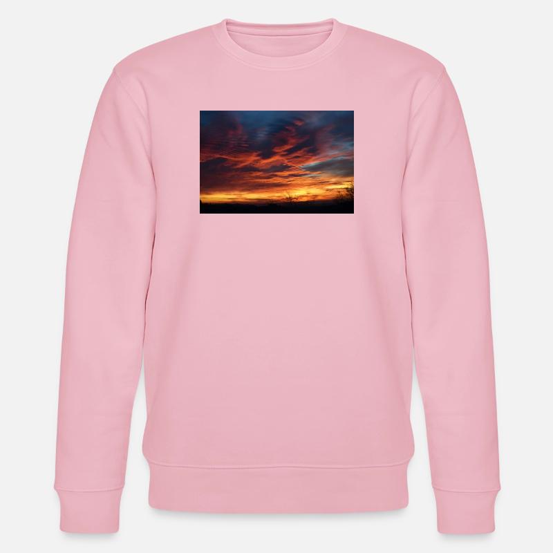 Sunset magic in the evening - Stanley/Stella CHANGER Unisex Organic Sweatshirt - cotton pink