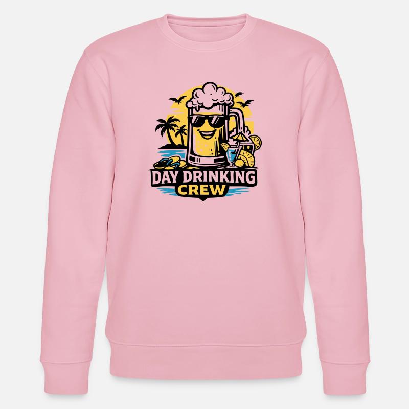 Strand Crew Bier Surf Icon - Stanley/Stella Unisex Bio-Sweatshirt CHANGER  - Hellrosa