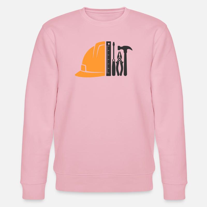 Tool & Construction Helmet – Craftsman Logo - Stanley/Stella CHANGER Unisex Organic Sweatshirt - cotton pink
