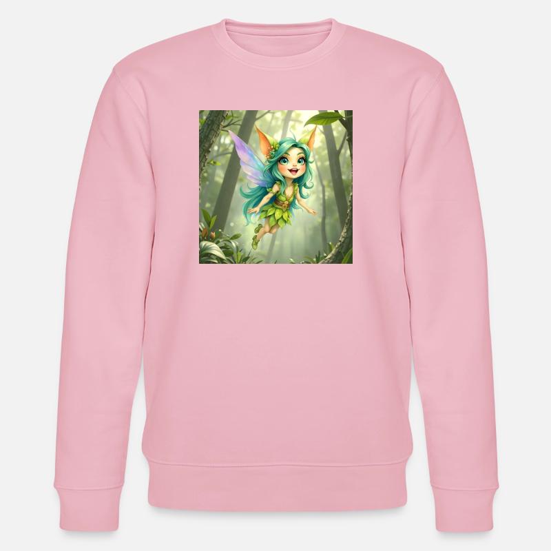 Fee des Smaragdwaldes - Stanley/Stella Unisex Bio-Sweatshirt CHANGER - Hellrosa