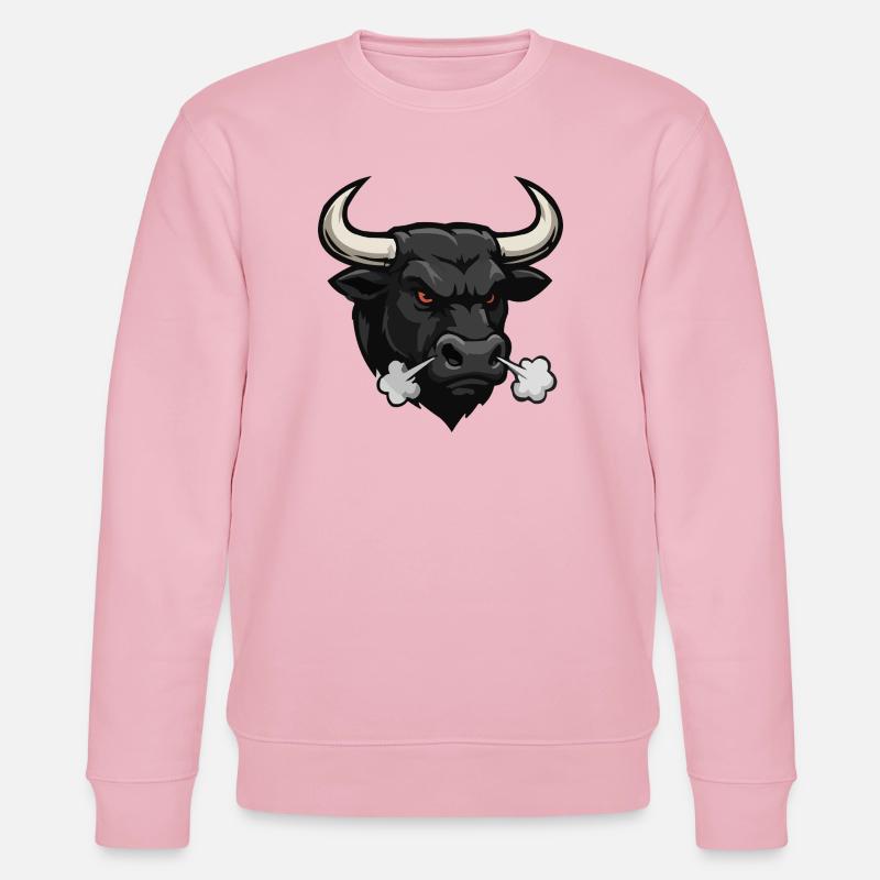 Fumée de Taureau Sombre - Sweat bio CHANGER Stanley/Stella Unisexe - rose pâle