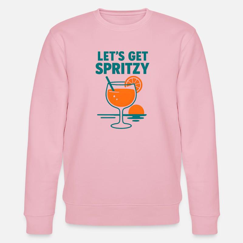 Lass uns spritzig werden - Stanley/Stella Unisex Bio-Sweatshirt CHANGER  - Hellrosa