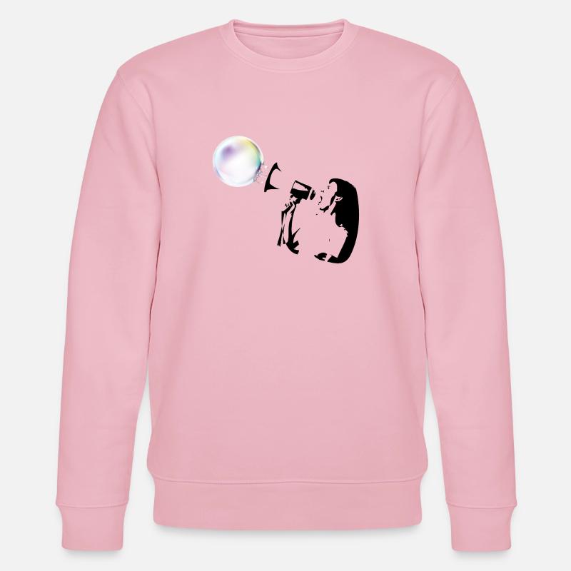 bubble shot - Stanley/Stella Unisex Bio-Sweatshirt CHANGER - Hellrosa