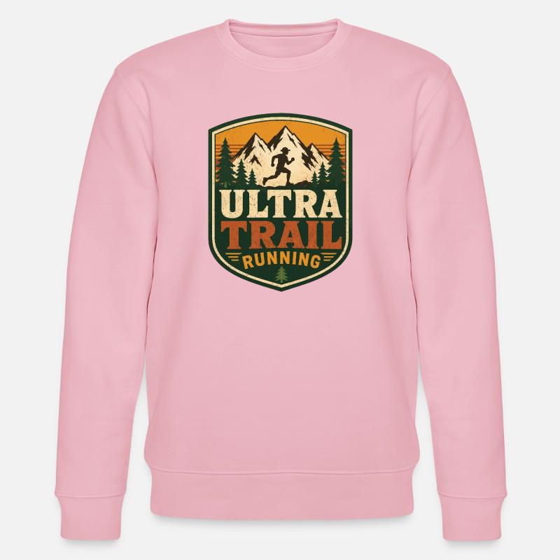 Ultra Trail Running - Sweat bio CHANGER Stanley/Stella Unisexe - rose pâle