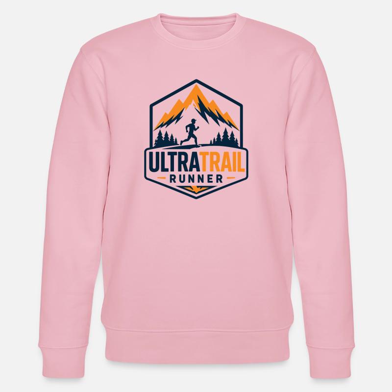 Coureur d’ultra-trail - Sweat bio CHANGER Stanley/Stella Unisexe - rose pâle