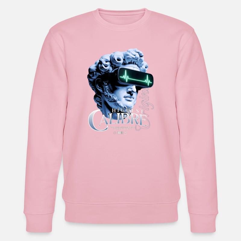 Highest Caliber VR Statue - Stanley/Stella CHANGER Unisex Organic Sweatshirt - cotton pink