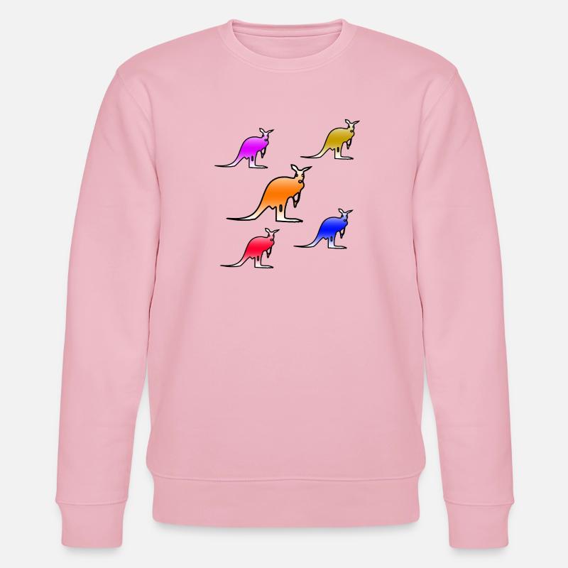 Kängurus - Stanley/Stella Unisex Bio-Sweatshirt CHANGER - Hellrosa