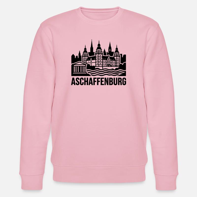 Aschaffenburg Silhouette Wahrzeichen - Stanley/Stella Unisex Bio-Sweatshirt CHANGER  - Hellrosa