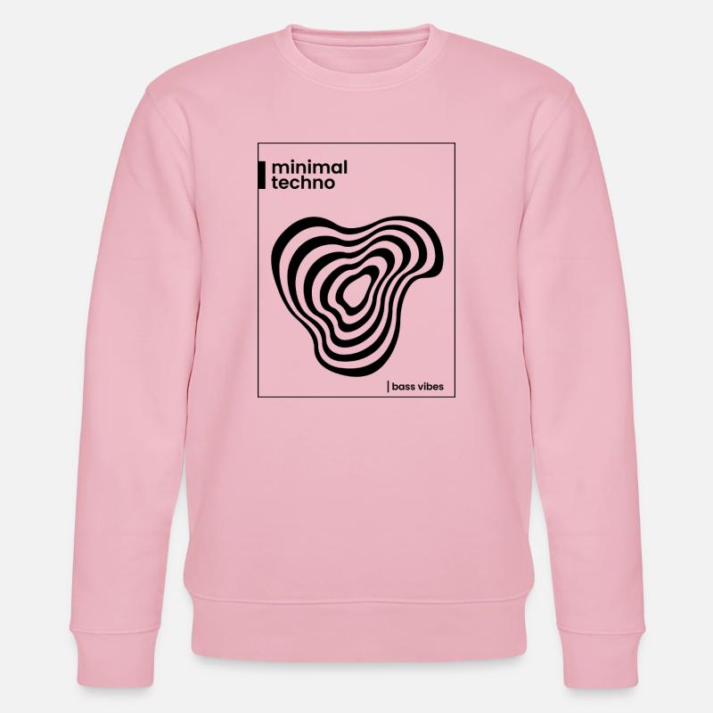 Conception minimale de l’affiche techno - Sweat bio CHANGER Stanley/Stella Unisexe - rose pâle