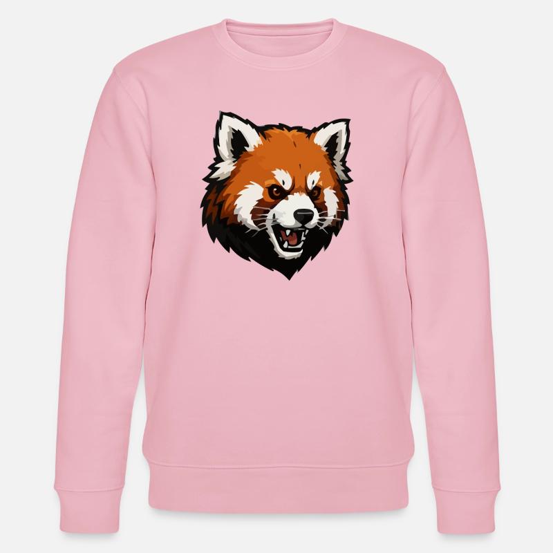 Aggressiver Fuchs - Stanley/Stella Unisex Bio-Sweatshirt CHANGER  - Hellrosa