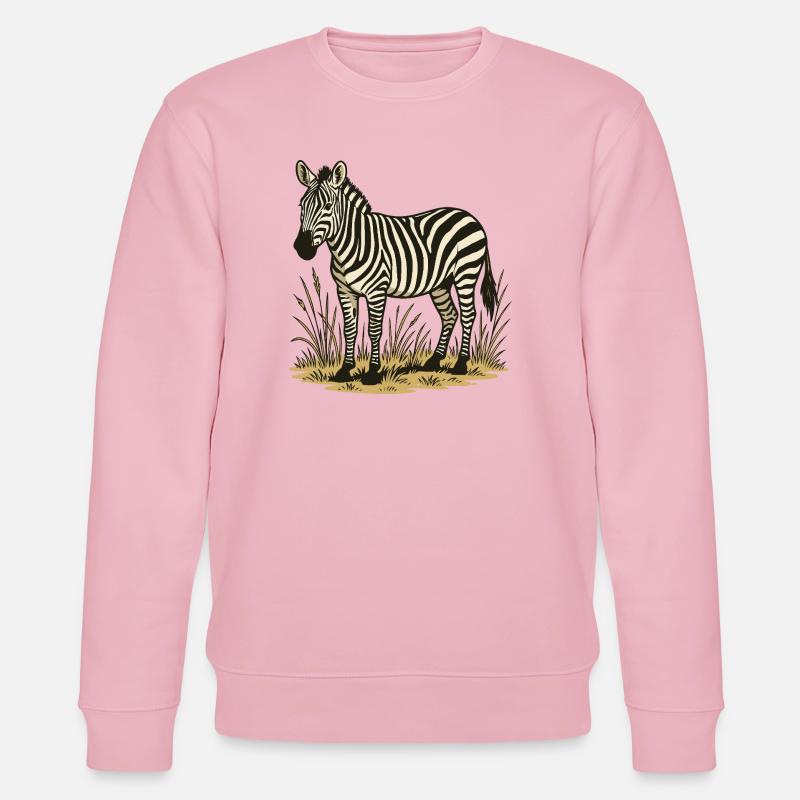 Zebra - Stanley/Stella Unisex Bio-Sweatshirt CHANGER  - Hellrosa