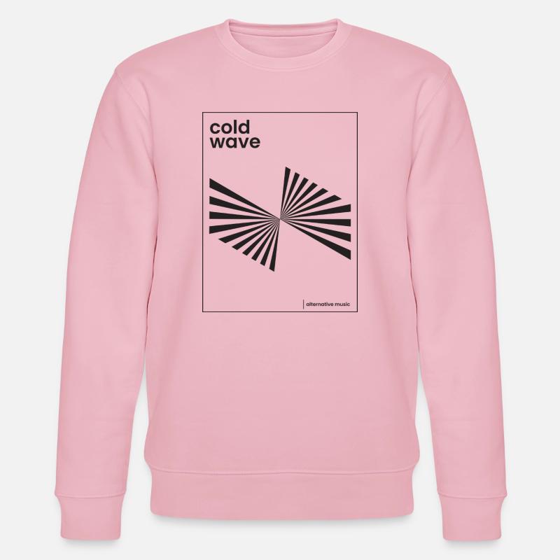 Design eines Cold-Wave-Musikplakats - Stanley/Stella Unisex Bio-Sweatshirt CHANGER  - Hellrosa