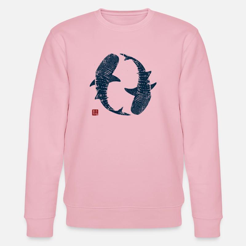 Cercle des requins-baleines - Sweat bio CHANGER Stanley/Stella Unisexe - rose pâle