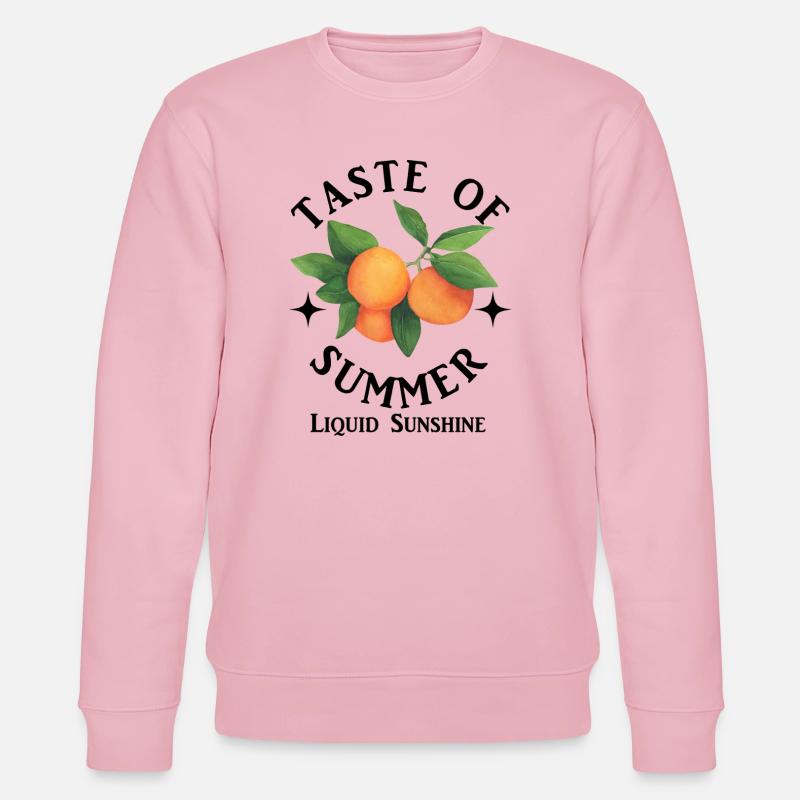 Zitrus Aquarel Orangenzweig - Stanley/Stella Unisex Bio-Sweatshirt CHANGER  - Hellrosa