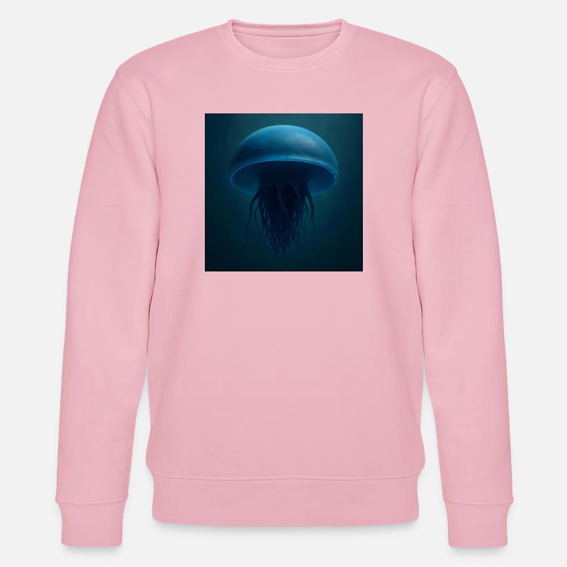 Méduse bleu minuit - Sweat bio CHANGER Stanley/Stella Unisexe - rose pâle