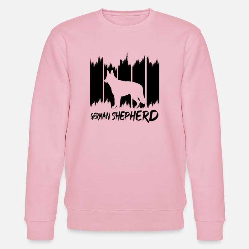 German Shepherd - Stanley/Stella CHANGER Unisex Organic Sweatshirt - cotton pink