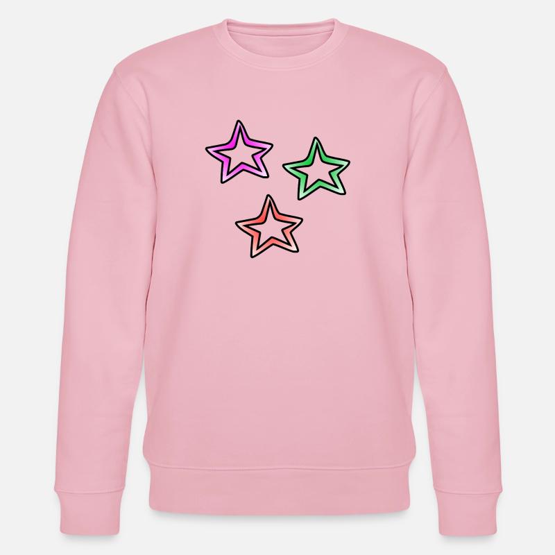 Étoiles - Sweat bio CHANGER Stanley/Stella Unisexe - rose pâle