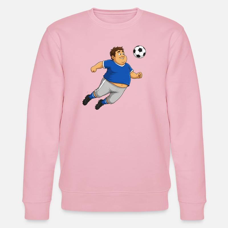 Footballeur avec ballon - Sweat bio CHANGER Stanley/Stella Unisexe - rose pâle