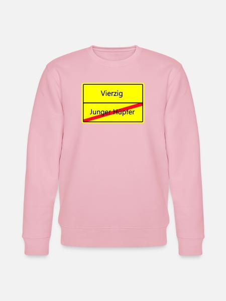 ortsschild_vierzig - Stanley/Stella Unisex Bio-Sweatshirt CHANGER - Hellrosa