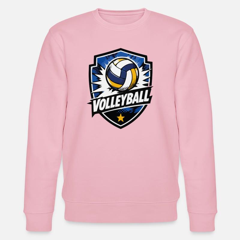 Volleyball Shield Dynamik - Stanley/Stella Unisex Bio-Sweatshirt CHANGER  - Hellrosa
