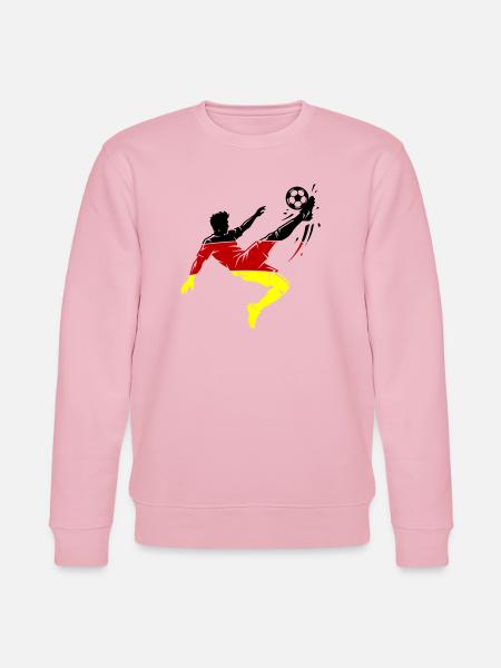 Overhead kick Germany Football - Stanley/Stella CHANGER Unisex Organic Sweatshirt - cotton pink