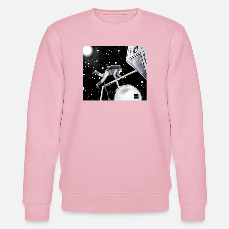 Explorateur spatial en orbite - Sweat bio CHANGER Stanley/Stella Unisexe - rose pâle