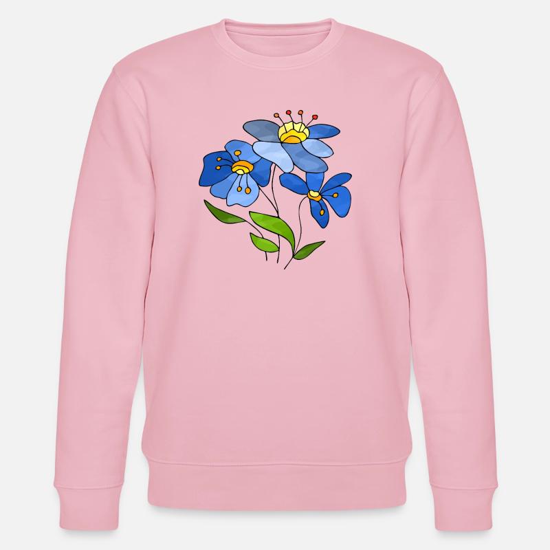Fleur - Sweat bio CHANGER Stanley/Stella Unisexe - rose pâle