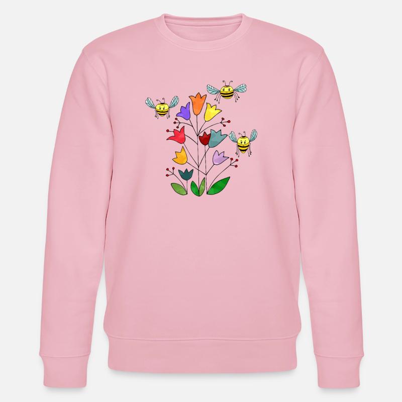 Insekten - Stanley/Stella Unisex Bio-Sweatshirt CHANGER  - Hellrosa