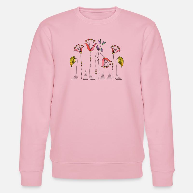 Fleur - Sweat bio CHANGER Stanley/Stella Unisexe - rose pâle