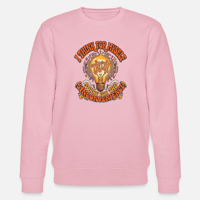 Think For Myself - Stanley/Stella Unisex Bio-Sweatshirt CHANGER  - Hellrosa