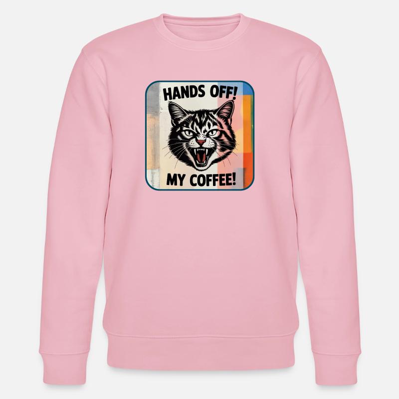 Pas touche ! Mon café - Sweat bio CHANGER Stanley/Stella Unisexe - rose pâle