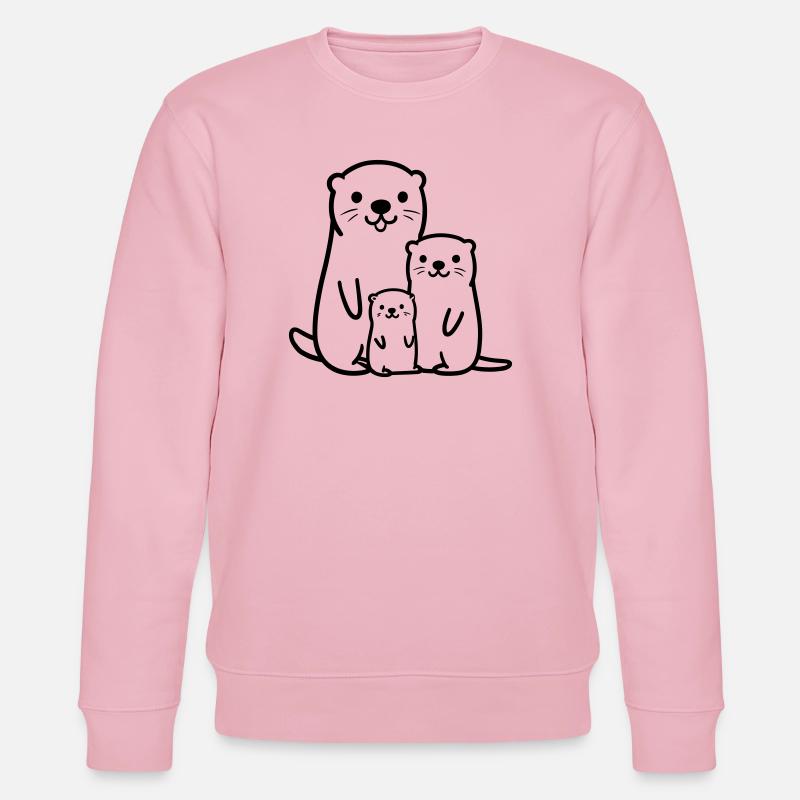 Loutre - Sweat bio CHANGER Stanley/Stella Unisexe - rose pâle