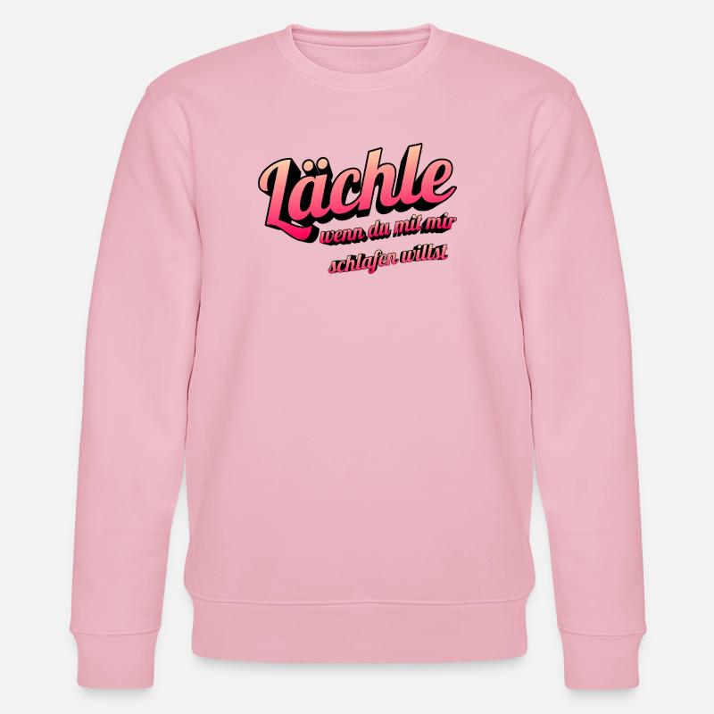 Lächel-Scherz: Mit mir schlafen willst - Stanley/Stella Unisex Bio-Sweatshirt CHANGER - Hellrosa