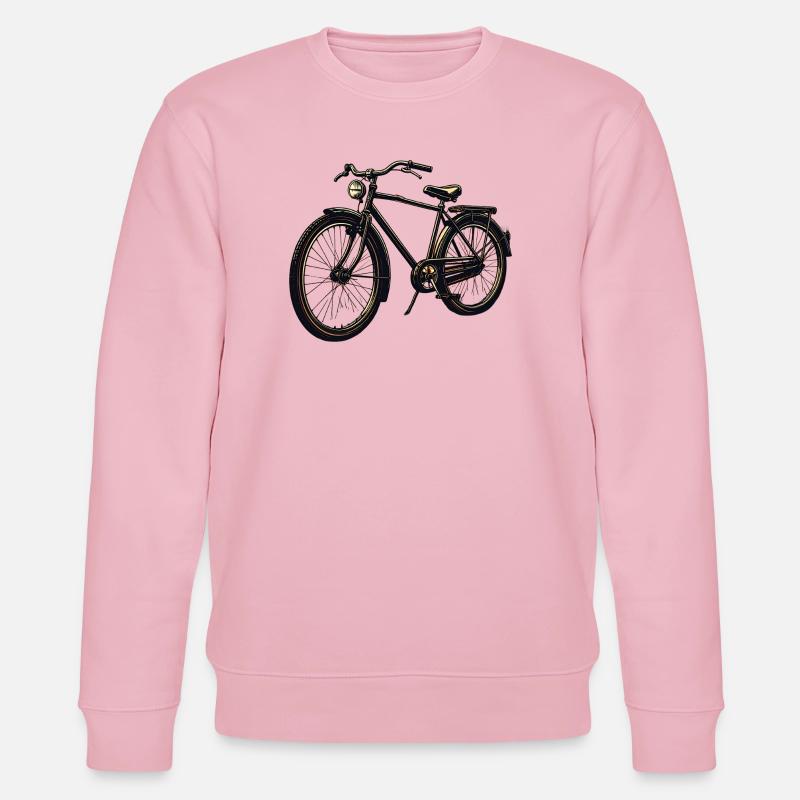 Silhouette de vélo rétro - Sweat bio CHANGER Stanley/Stella Unisexe - rose pâle