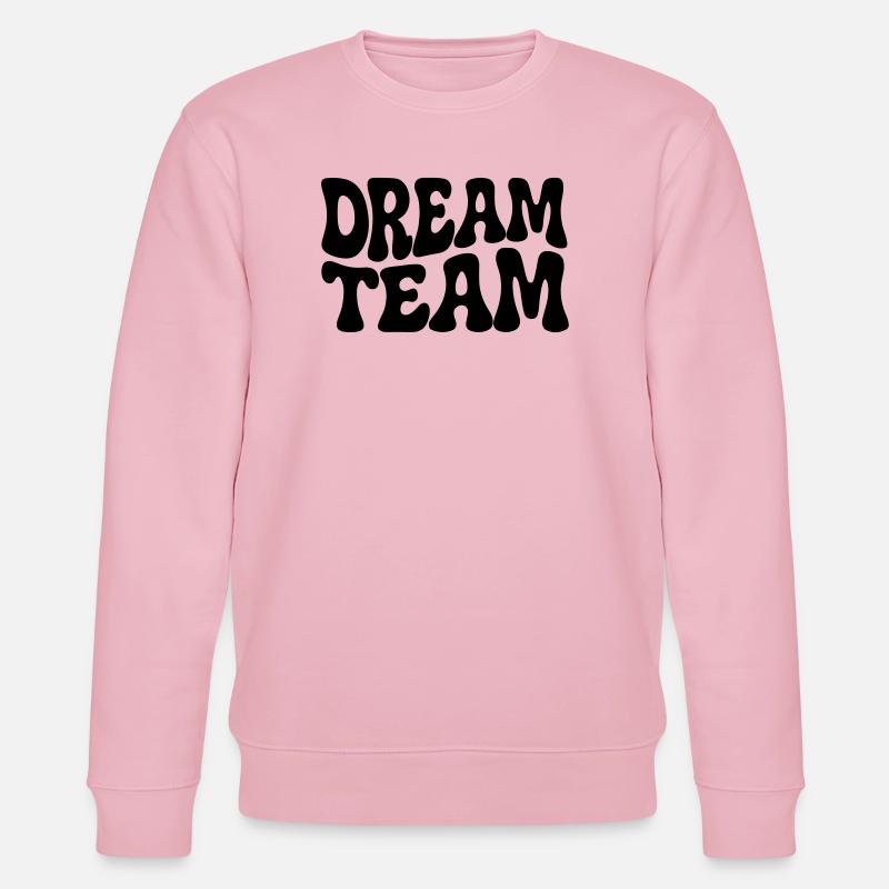 Dream Team siebziger funky groovy  - Stanley/Stella Unisex Bio-Sweatshirt CHANGER  - Hellrosa