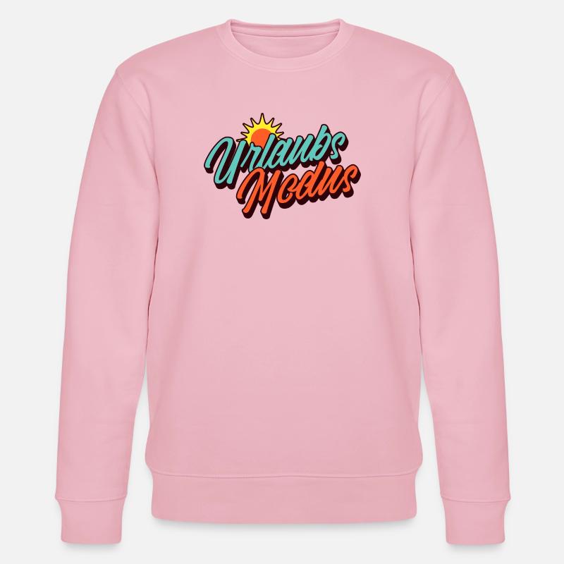 Urlaubsmodus Retro Sommer Sonne Design - Stanley/Stella Unisex Bio-Sweatshirt CHANGER  - Hellrosa