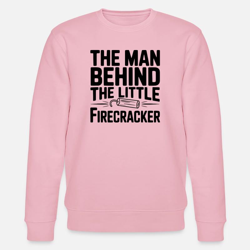 Der Mann hinter dem kleinen Feuerwerkskörper - Stanley/Stella Unisex Bio-Sweatshirt CHANGER  - Hellrosa