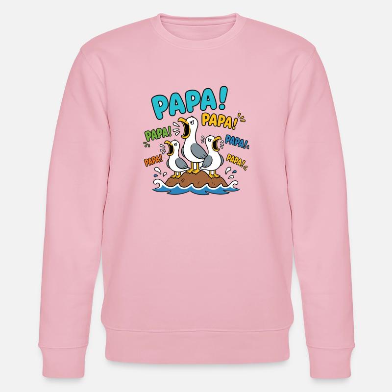 PAPA MÖWE - Stanley/Stella Unisex Bio-Sweatshirt CHANGER - Hellrosa
