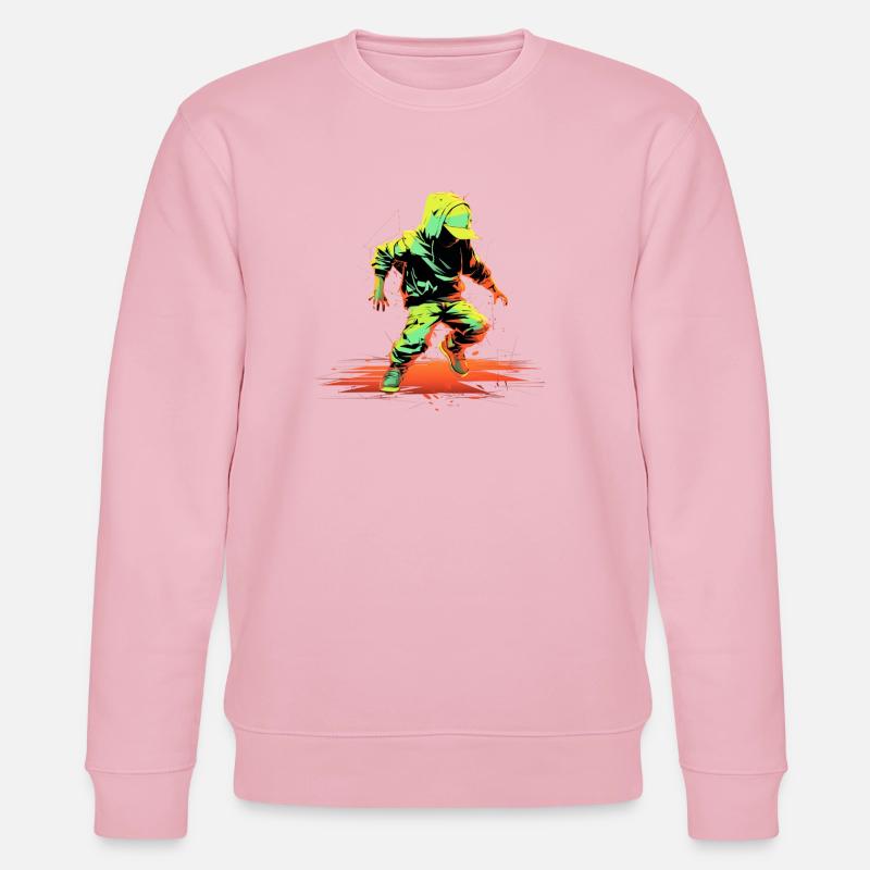 Breakdance Steamwave - Stanley/Stella Unisex Bio-Sweatshirt CHANGER  - Hellrosa