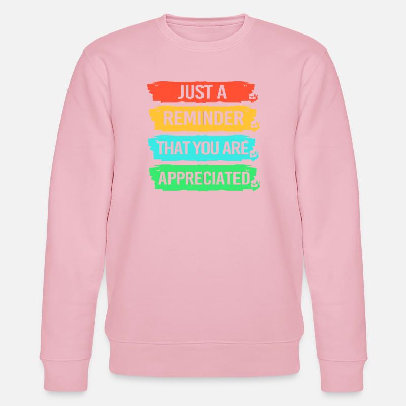 Mitarbeiter der Woche Mitarbeiter des Monats - Stanley/Stella Unisex Bio-Sweatshirt CHANGER  - Hellrosa