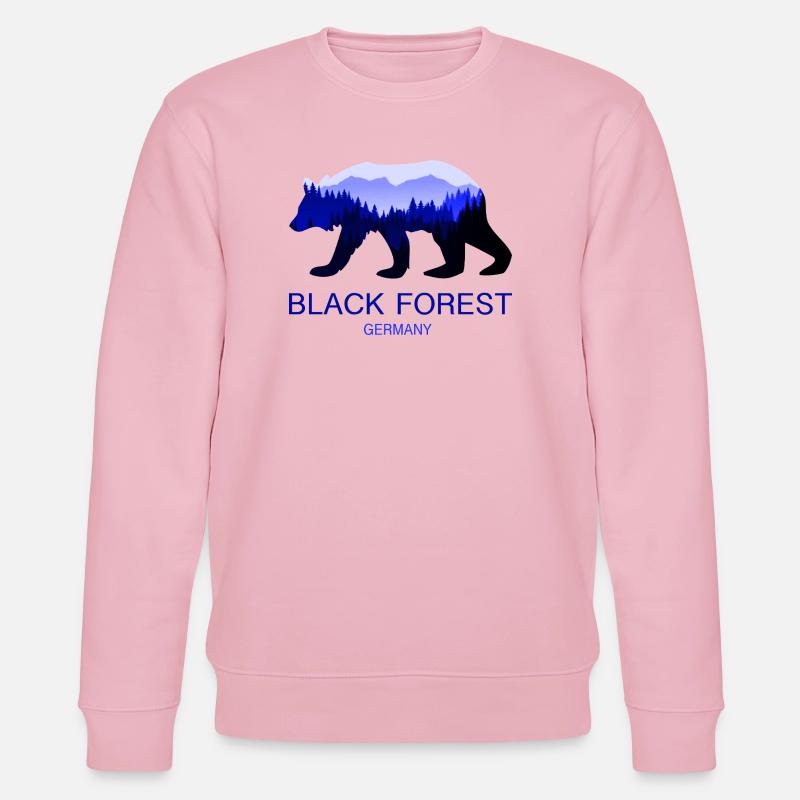 Schwarzwald Bär Wald Baum - Stanley/Stella Unisex Bio-Sweatshirt CHANGER  - Hellrosa