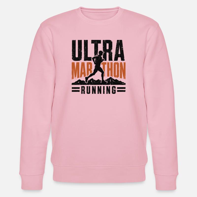 Course d’ultramarathon en détresse - Sweat bio CHANGER Stanley/Stella Unisexe - rose pâle