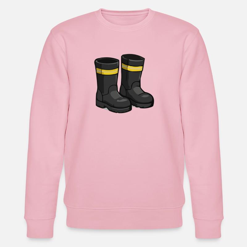 Bottes en caoutchouc Ruban jaune - Sweat bio CHANGER Stanley/Stella Unisexe - rose pâle