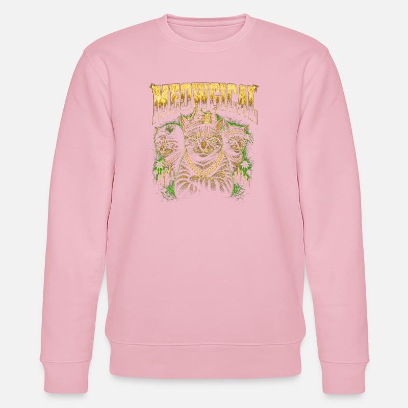 Rois chats miauviques - Sweat bio CHANGER Stanley/Stella Unisexe - rose pâle
